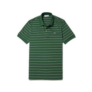 [해외] Mens Regular Fit Pima Cotton Polo [라코스테 반팔,폴로티] Green/Navy Blue/White (DH3988-51)