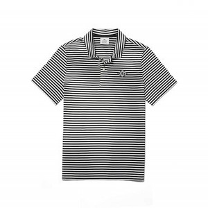 [해외] Mens LIVE Regular Fit Cotton Polo [라코스테 반팔,폴로티] White/Black (DH3650-51)