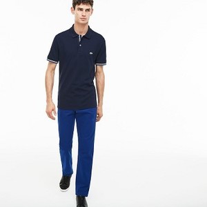 [해외] Mens Regular Fit Cotton Gabardine Chino Pants [라코스테 바지] Navy Blue (HH0101-51)