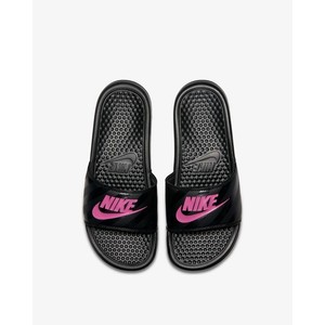 [해외] Nike Benassi [나이키 슬리퍼] Black/Black/Vivid Pink (343881-061)
