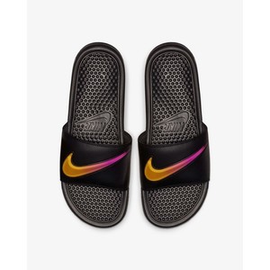 [해외] Nike Benassi JDI SE [나이키 슬리퍼] Black/Hyper Violet/Amarillo (AJ6745-002)