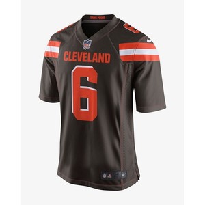 [해외] NFL Cleveland Browns (Baker Mayfield) [나이키 반팔티] Seal Brown/Team Orange/White (679279-280)