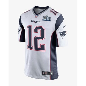 [해외] NFL New England Patriots Super Bowl LIII (Tom Brady) [나이키 반팔티] White/College Navy/University Red (CT1102-102)