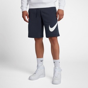 [해외] Nike Sportswear Club Fleece [나이키 반바지] Obsidian/White (843520-451)