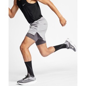 [해외] Nike Flex Stride [나이키 반바지] Gunsmoke/Heather/Thunder Grey/Metallic Silver (AJ7782-056)