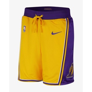 [해외] Los Angeles Lakers Nike Courtside [나이키 반바지] Amarillo/Field Purple/White/Field Purple (AJ9170-728)
