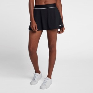 [해외] NikeCourt Dri-FIT [나이키 스커트] Black/White/Black (939318-010)