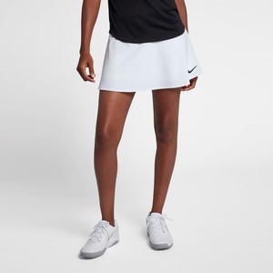 [해외] NikeCourt Dri-FIT [나이키 스커트] White/Black/White (939318-100)