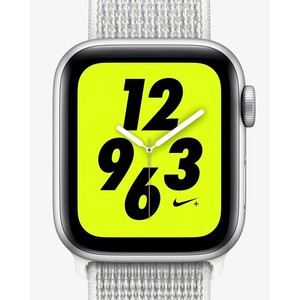 [해외] Apple Watch Nike+ Series 4 (GPS) with Nike Sport Loop [나이키 애플워치] Summit White (MU7F2LLA-002)