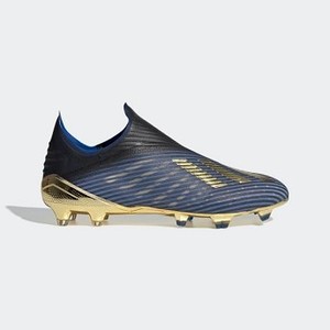 [해외] Soccer X 19+ Firm Ground Cleats [아디다스 축구화] Core Black/Gold Metallic/Football Blue (F35320)