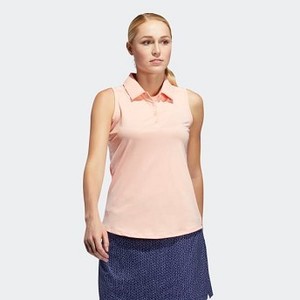 [해외] Womens Golf Ultimate365 Sleeveless Polo Shirt [아디다스 탱크탑] Glow Pink Mel (DZ6309)