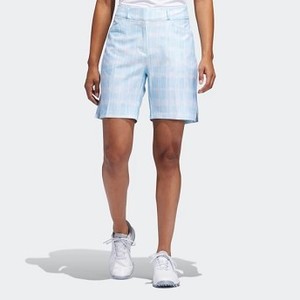 [해외] Womens Golf Ultimate Club Printed Shorts [아디다스 반바지] White/Bright Cyan (DT6045)