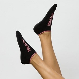 [해외] Lolo Ankle Sock [반스 양말] Black/Strawberry Pink (9ZAUVN-HERO)