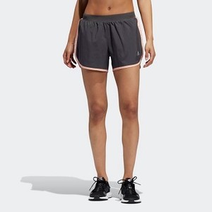 Womens 런닝 Marathon 20 Polka-Dot Shorts [아디다스 반바지] Grey Six (FH8625)