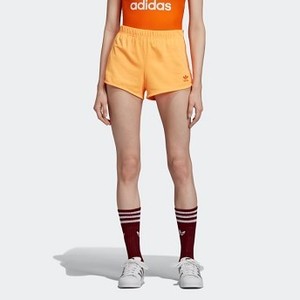Womens Originals 3-Stripes Shorts [아디다스 반바지] Flash Orange (EJ9343)