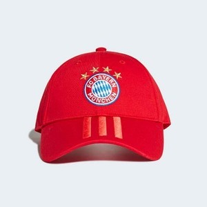 Soccer FC Bayern 3-Stripes Cap [아디다스 볼캡] Fcb True Red/Red/White (DY7677)