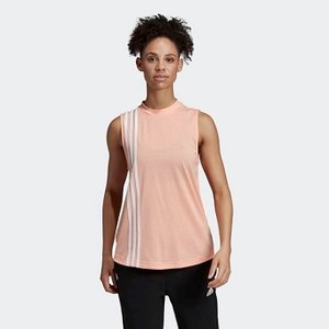 Womens Athletics Must Haves 3-Stripes Tank Top [아디다스 탱크탑] Glow Pink/White (DX7967)