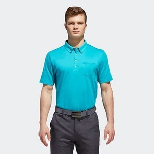 Mens Golf Adipure Novelty Pocket Polo Shirt [아디다스 티셔츠] Energy Blue (CY4605)