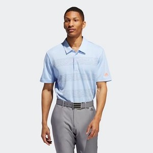 Mens Golf 3-Stripes Polo Shirt [아디다스 티셔츠] Glow Blue (DZ8530)