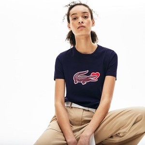 Womens Crew Neck Cotton T-shirt [라코스테 반팔,폴로티] (TF6284-51)