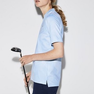 Womens SPORT Stretch Jersey Golf Polo [라코스테 반팔,폴로티] Light Blue/White-2YR (Selected colour) (PF3446-51)