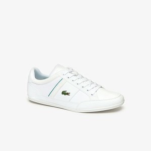 Mens Chaymon Synthetic and Textile Sneakers [라코스테 운동화] WHT/GREEN-082 (Selected colour) (37CMA0011)