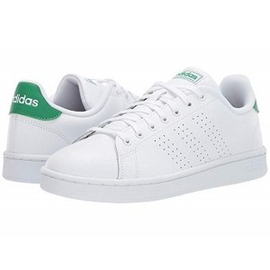 Advantage [아디다스 운동화] Footwear White/Footwear White/Green (8635617_4517773)