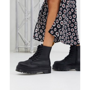 [해외]Dr Martens Jadon chunky boots in vegan black [닥터마틴] Black (1514386)