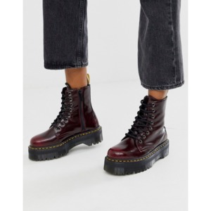 [해외]Dr Martens Jadon chunky boots in vegan cherry [닥터마틴] Cherry red (1514389)