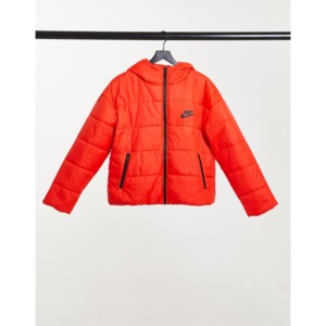 [해외]Nike Core synthetic-fill hooded puffer jacket in red [나이키자켓] Red (1909411)
