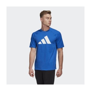 [해외]adidas Athletics Pack Heavy Tee [아디다스 티셔츠] Blue / White (FL3887)