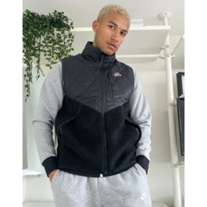 [해외]Nike Heritage Essentials Winter fleece panelled vest in black [나이키자켓] Black (1751600)