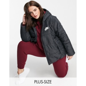 [해외]Nike Plus synthetic fill padded jacket in black [나이키자켓] Black (1757516)