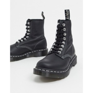 [해외]Dr Martens 1460 8 eye ski hook boots in black [닥터마틴] Black (1679910)