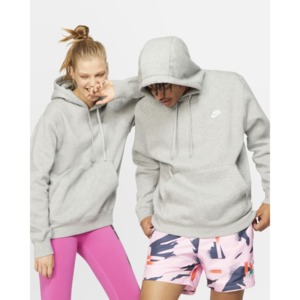 [해외]Nike Sportswear Club Fleece [나이키 집업] Dark Grey Heather/Matte Silver/White (BV2654-063)