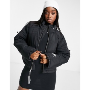 [해외]Nike Air cropped padded synthetic jacket in black [나이키자켓] Black (1765051)