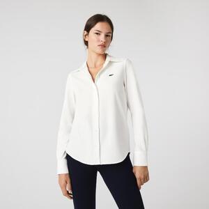 [해외] 라코스테 Womens French Collar Cotton Pique Shirt CF1541_70V