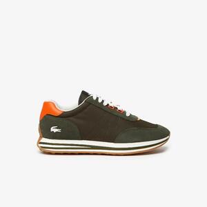 [해외] 라코스테 Mens Lacoste L Spin Leather Color Contrast Sneakers 44SMA0048_325