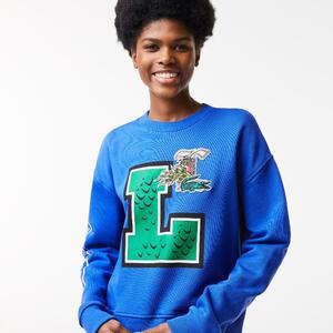 [해외] 라코스테 Womens Holiday Oversized Print And Branded Sweatshirt SF1411_K1Q