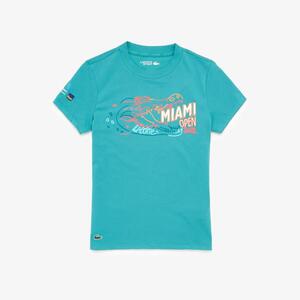 [해외] 라코스테 Womens Miami Open Croc Graphic T shirt TF7746-51-TL9