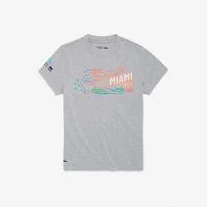 [해외] 라코스테 Womens Miami Open Croc Graphic T shirt TF7746-51-CCA