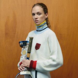 [해외] 라코스테 Women’s Lacoste x Goop Ribbed Wool Zip Sweater AF4285_R1T