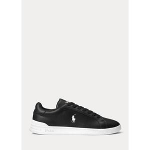 [해외] 랄프로렌 Heritage Court II Leather Sneaker 573063_Black/White_Black/White