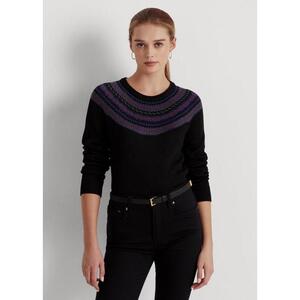 [해외] 랄프로렌 Fair Isle Cotton Blend Sweater 631016_Polo_Black_Multi_Polo_Black_Multi