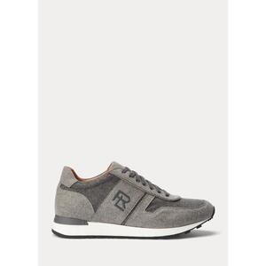 [해외] 랄프로렌 Ethan Wool Flannel Sneaker 623559_Grey_Multi_Grey_Multi