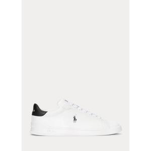 [해외] 랄프로렌 Heritage Court II Leather Sneaker 573063_White/Black_White/Black