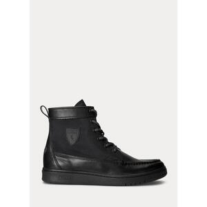 [해외] 랄프로렌 Ranger II Leather &amp; Oxford Sneaker Boot 631727_Black_Black