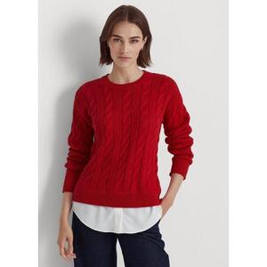 [해외] 랄프로렌 Layered Cable Knit Sweater 631039_Classic_Red_Classic_Red