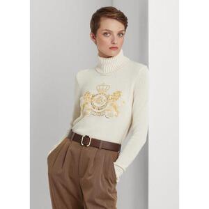 [해외] 랄프로렌 Intarsia Knit Cotton Turtleneck Sweater 631042_Mascarpone_Cream_Mascarpone_Cream